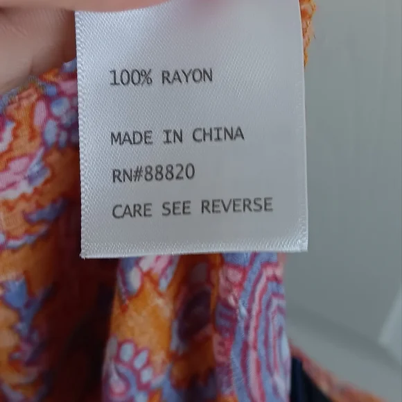 Vibrant Rachel Roy Paisley Wide-Leg Pants - Picture 7 of 7